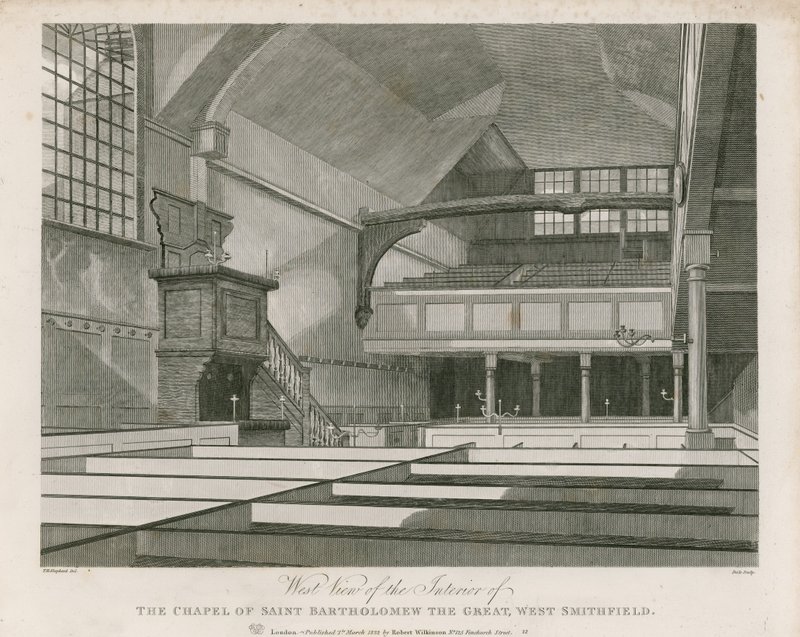 Kapellet i St Bartolomew the Great, West Smithfield af Thomas Hosmer Shepherd