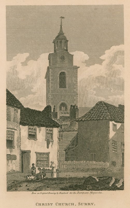 Christ Church, Southwark, Surrey af Thomas Hosmer Shepherd