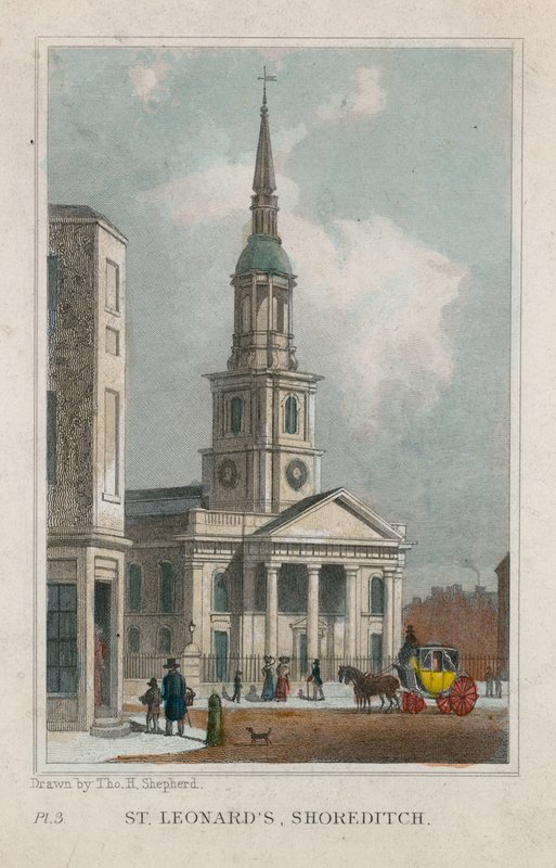 Sankt Leonard-kirken, Shoreditch af Thomas Hosmer Shepherd