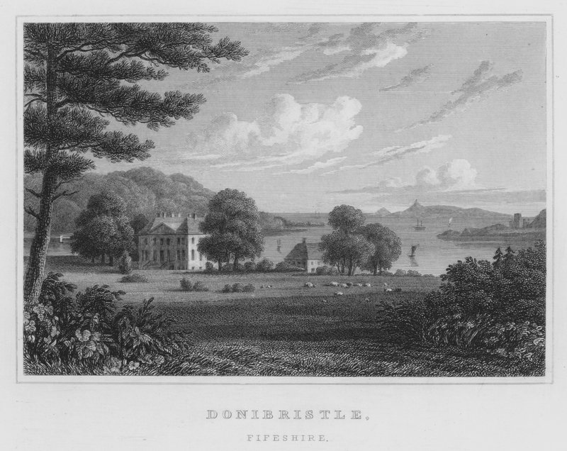 Donibristle, Fifeshire (gravering) af Thomas Hosmer Shepherd