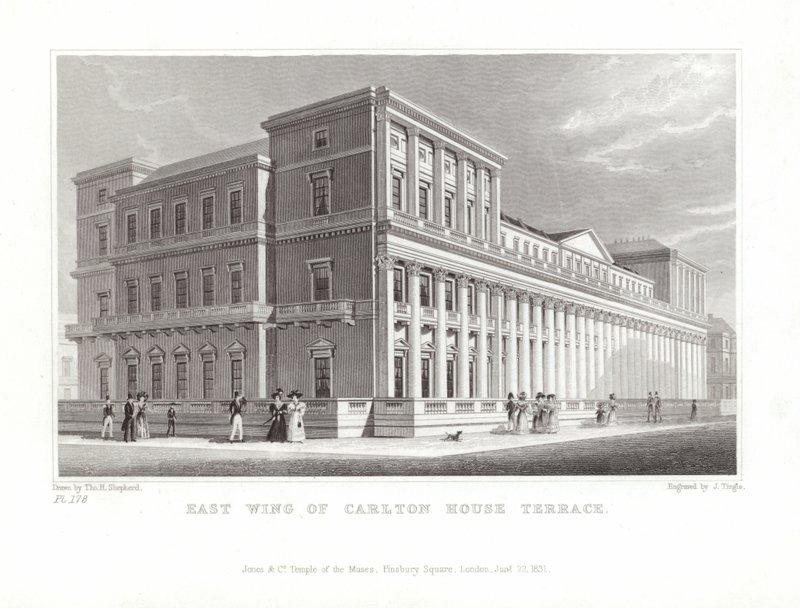 East Wing of Carlton House Terrace af Thomas Hosmer Shepherd