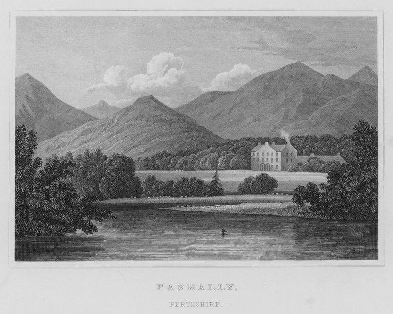 Faskally, Perthshire (gravering) af Thomas Hosmer Shepherd