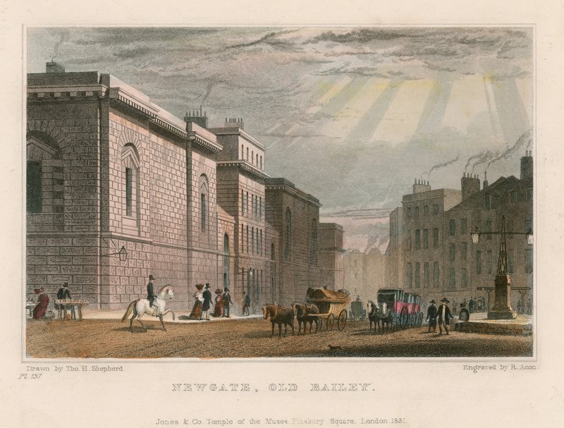 Generel udsigt over Old Bailey af Thomas Hosmer Shepherd