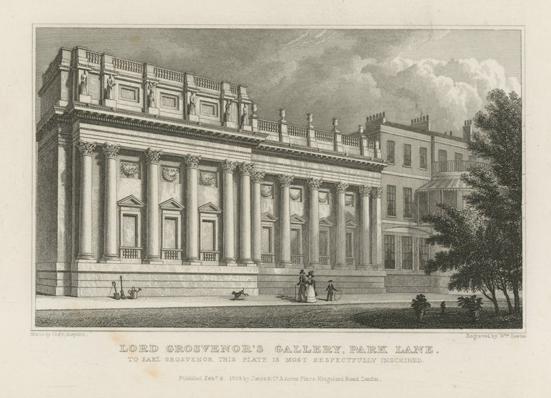 Lord Grosvenors Gallery på Park Lane af Thomas Hosmer Shepherd