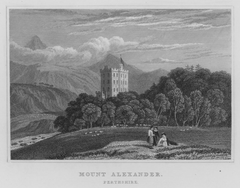 Mount Alexander, Perthshire (gravering) af Thomas Hosmer Shepherd