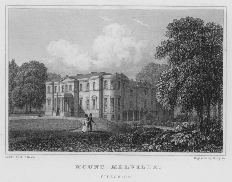 Mount Melville, Fifeshire (gravering) af Thomas Hosmer Shepherd