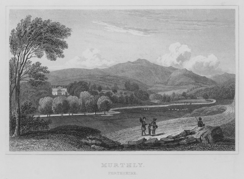 Murthly, Perthshire (gravering) af Thomas Hosmer Shepherd