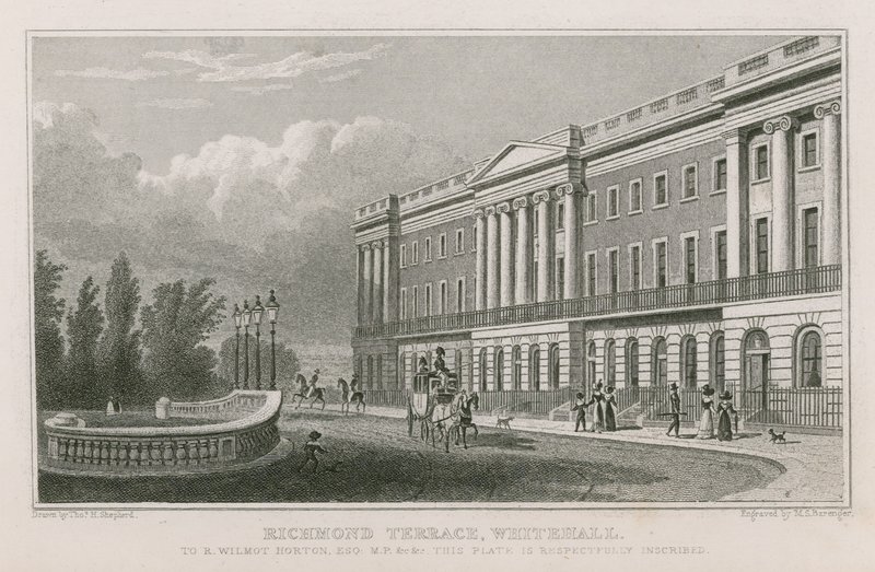Richmond Terrace i Whitehall af Thomas Hosmer Shepherd
