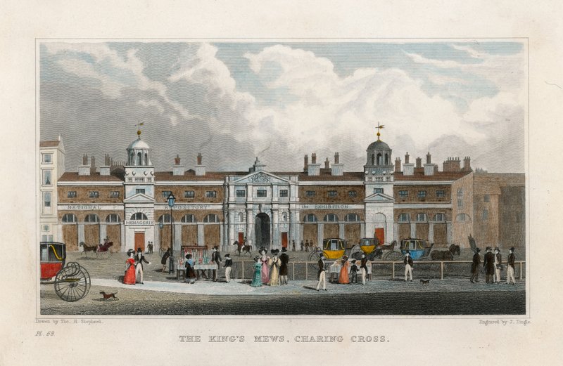 The Kings Mews, Charing Cross. Midlertidigt hjem for Edward Cross