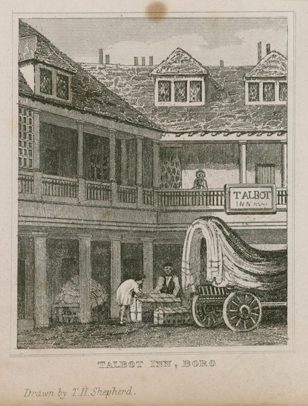 Tabard Inn, Southwark af Thomas Hosmer Shepherd