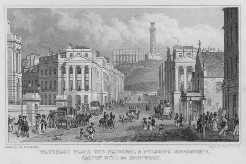 Waterloo Place, National og Nelson