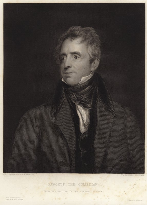Portræt af John Fawcett af Thomas Lawrence