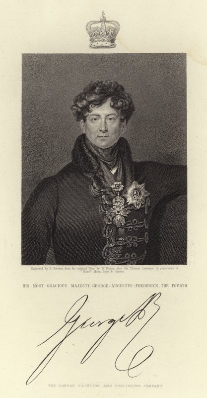 Portræt af kong George IV af Thomas Lawrence