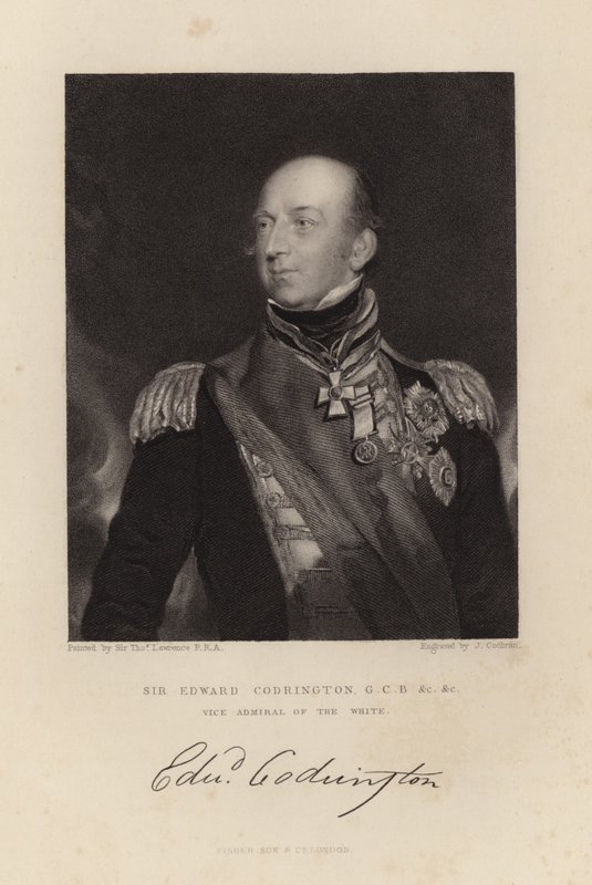 Sir Edward Codrington af Thomas Lawrence