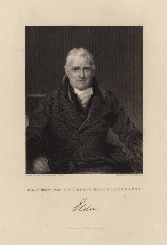 Den rette ærede John Scott Earl of Eldon af Thomas Lawrence