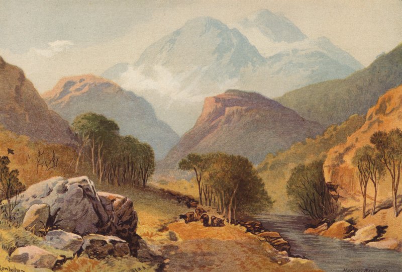 Skotland, Benvenue (farve litho) af Thomas Leeson the Elder Rowbotham