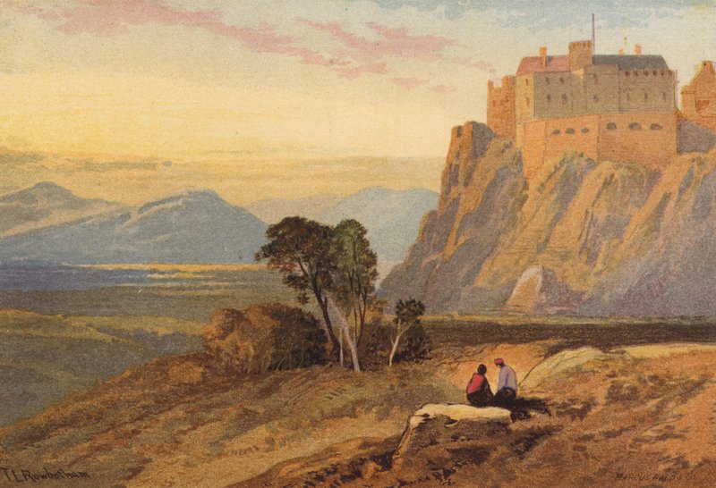 Skotland, Stirling Castle (farve litho) af Thomas Leeson the Elder Rowbotham