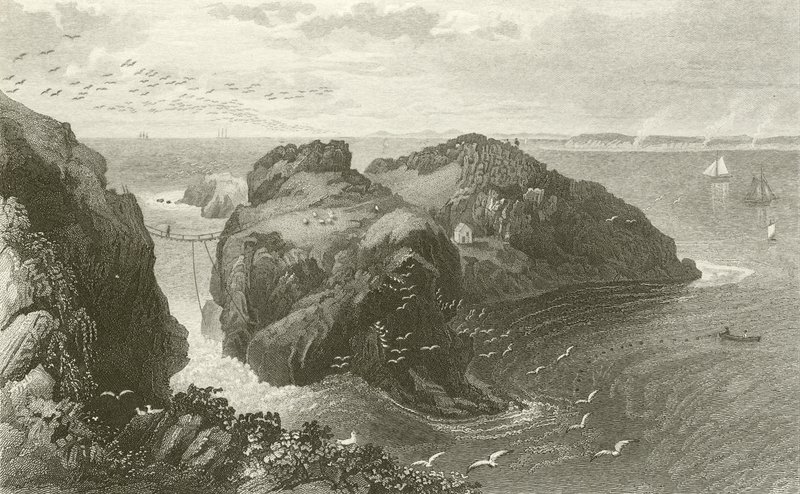 Carrick A Rede, Coast of Antrim, Irland af Thomas Mann Baynes