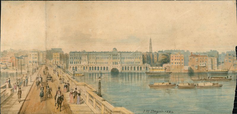 Panorama over Themsen, North Side, i 13 dele af Thomas Mann Baynes
