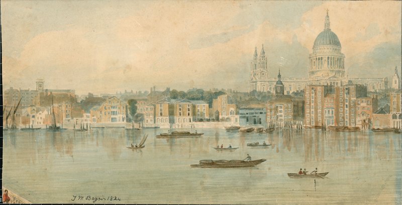 Panorama over Themsen, North Side, i 13 dele af Thomas Mann Baynes