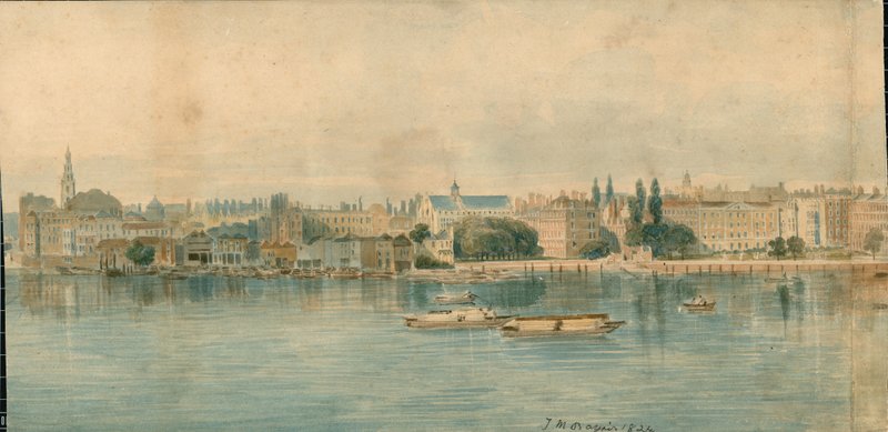 Panorama over Themsen, North Side, i 13 dele af Thomas Mann Baynes