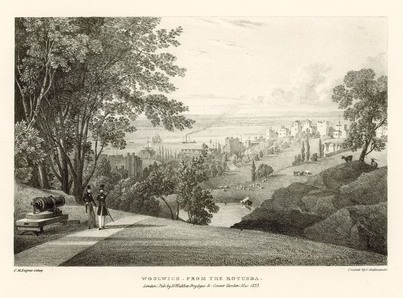 Woolwich fra Rotunda, London af Thomas Mann Baynes
