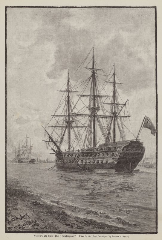 Nelsons gamle skib, Foudroyanten af Thomas Marie Madawaska Hemy