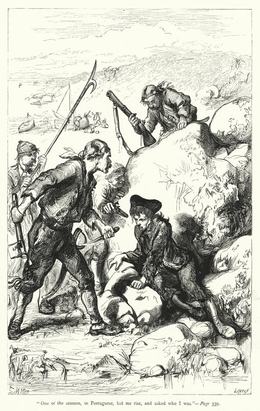 Illustration til Gullivers rejser af Jonathan Swift (gravering) af Thomas Morten