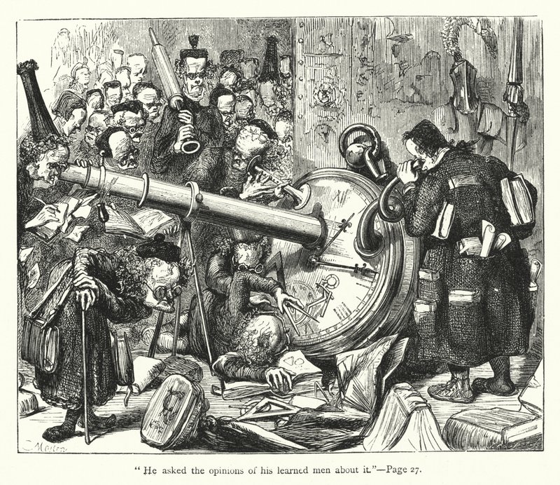 Illustration til Gullivers rejser af Jonathan Swift (gravering) af Thomas Morten