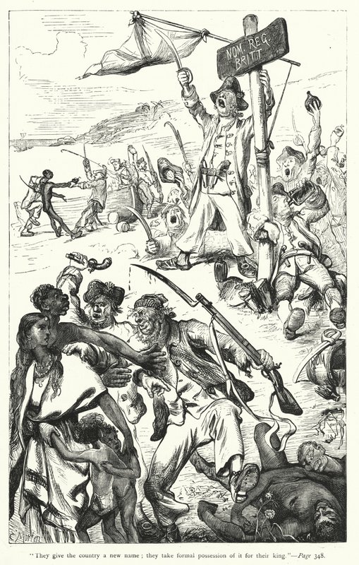 Illustration til Gullivers rejser af Jonathan Swift (gravering) af Thomas Morten