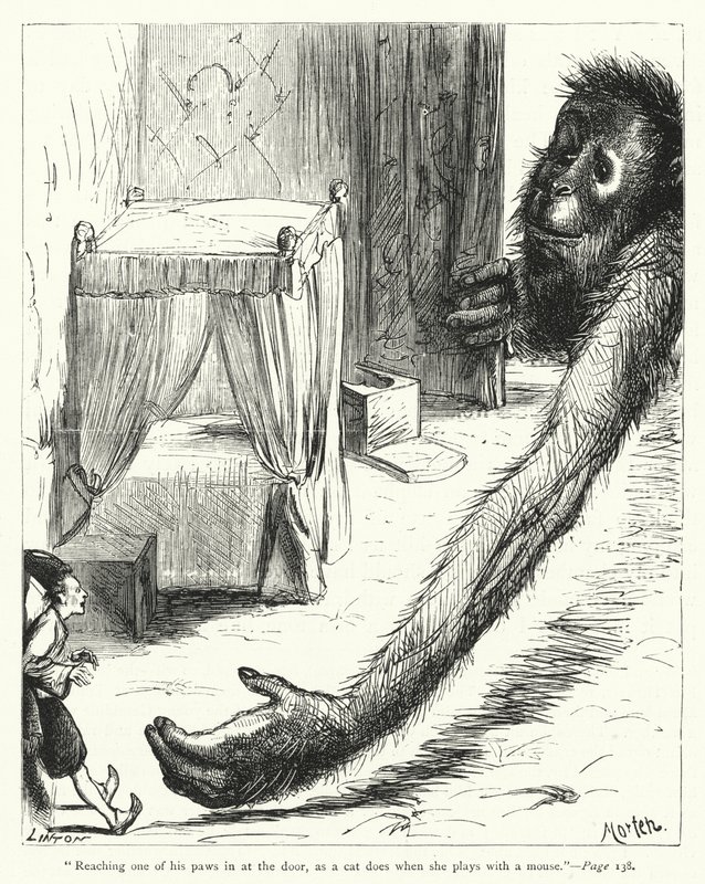 Illustration til Gullivers rejser af Jonathan Swift (gravering) af Thomas Morten