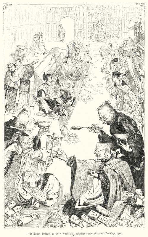 Illustration til Gullivers rejser af Jonathan Swift (gravering) af Thomas Morten