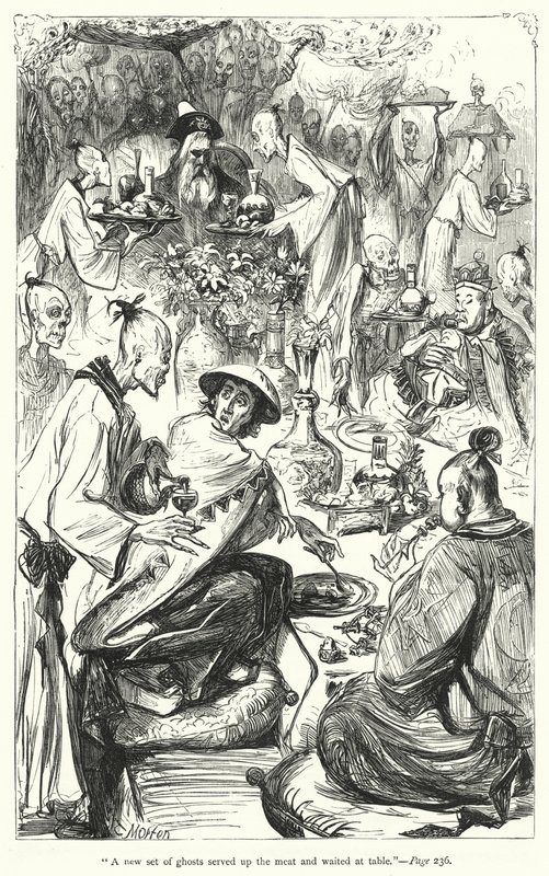 Illustration til Gullivers rejser af Jonathan Swift (gravering) af Thomas Morten