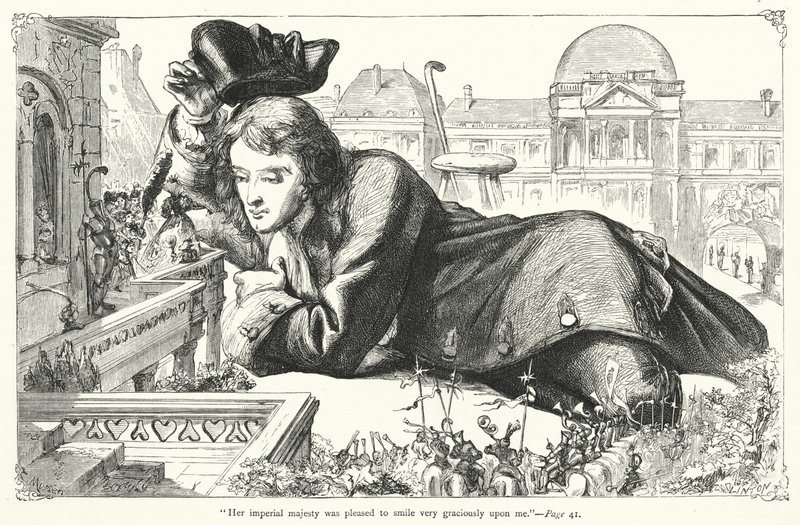 Illustration til Gullivers rejser af Jonathan Swift (gravering) af Thomas Morten