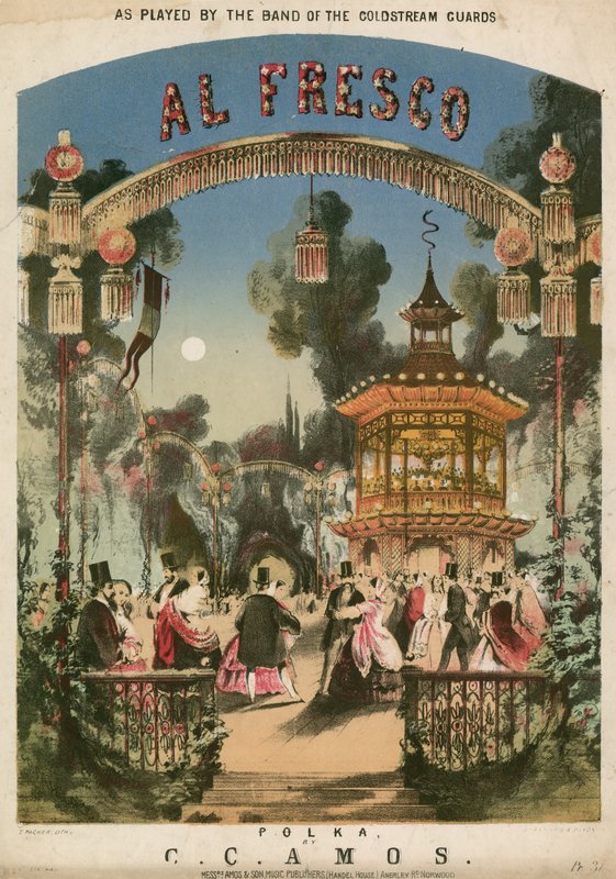 Al Fresco Polka, musikalsk partitur af Thomas Packer