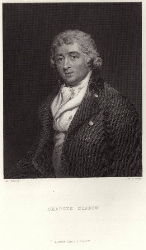 Portræt af Charles Dibdin af Thomas Phillips