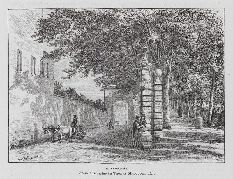 Il Frontone (gravering) af Thomas Robert Macquoid