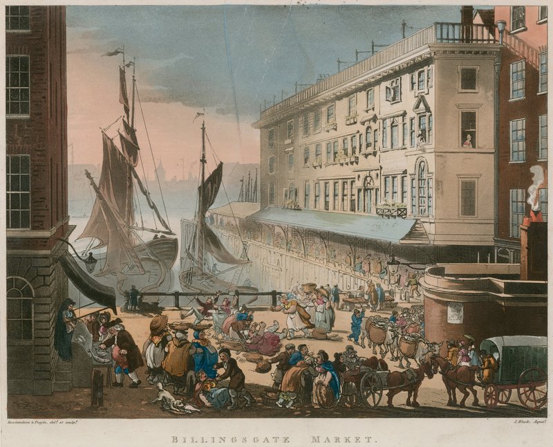 Billingsgate Market af Thomas Rowlandson