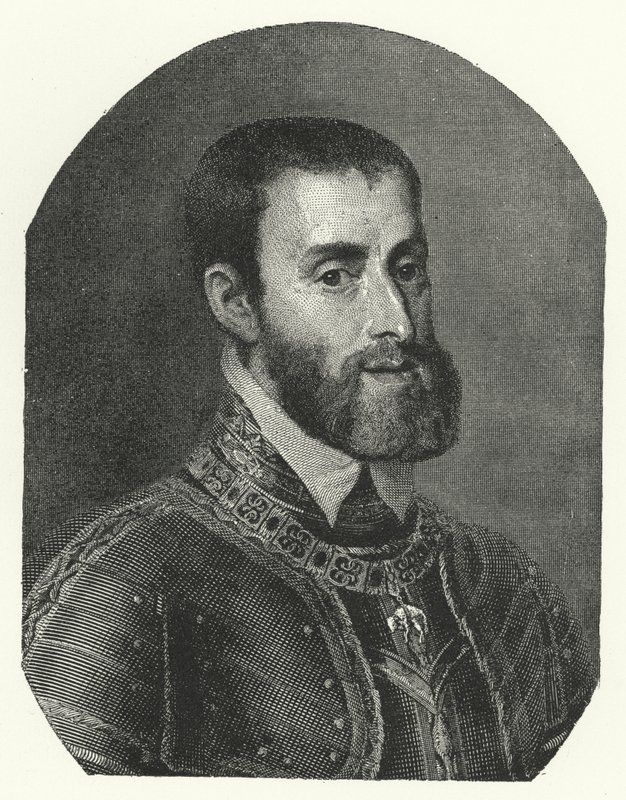 Charles V, hellig romersk kejser (gravering) af Titian (c.1488 1576) (after)