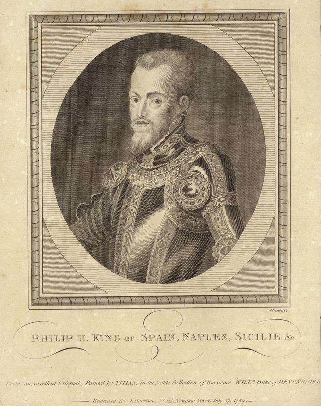 Kong Filip II af Spanien af Tiziano Vecelli