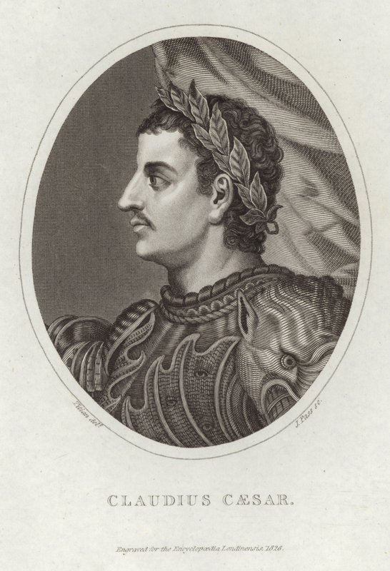 Portræt af Claudius Cæsar af Tiziano Vecelli