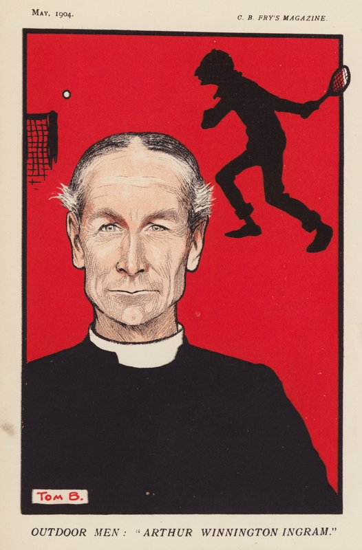 Arthur Winnington-Ingram, biskop af London (farvelitografi) af Tom Browne