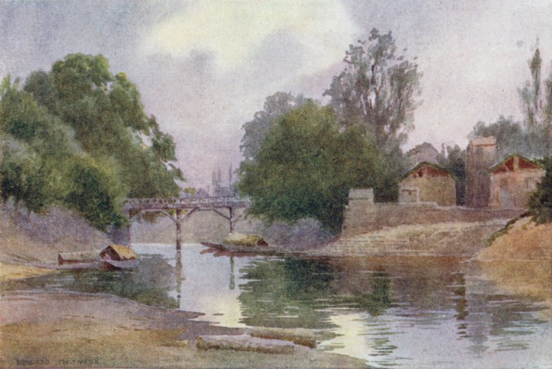 Bridge of Burbur Shah, Chenar Bagh, Srinagar af Unbekannt Unbekannt