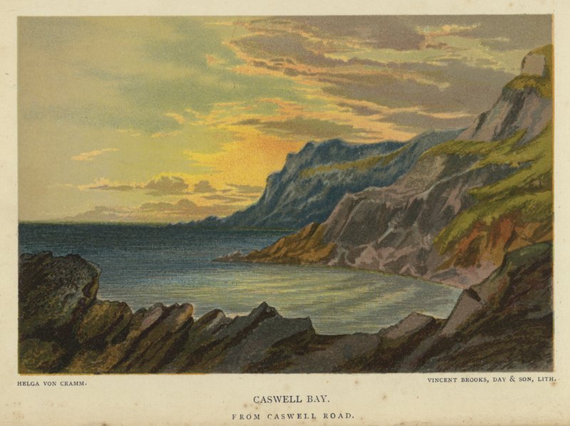Caswell Bay, fra Caswell Road af Unbekannt Unbekannt