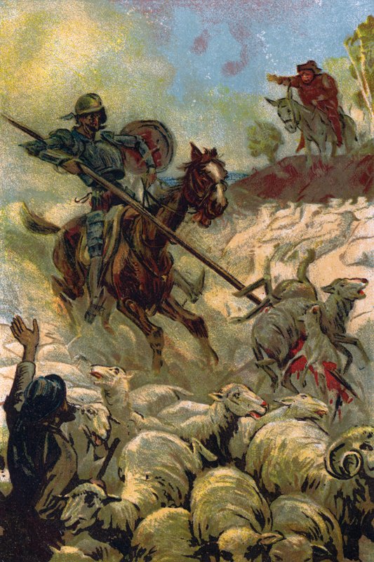 Illustration til Don Quixote af Unbekannt Unbekannt