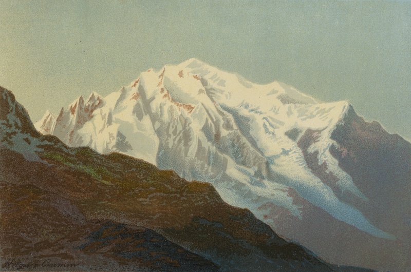 Mont Blanc fra Col De Balm af Unbekannt Unbekannt