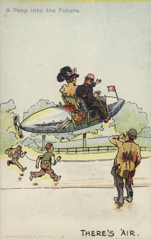 Der er luft (farve litho) af Unbekannt
