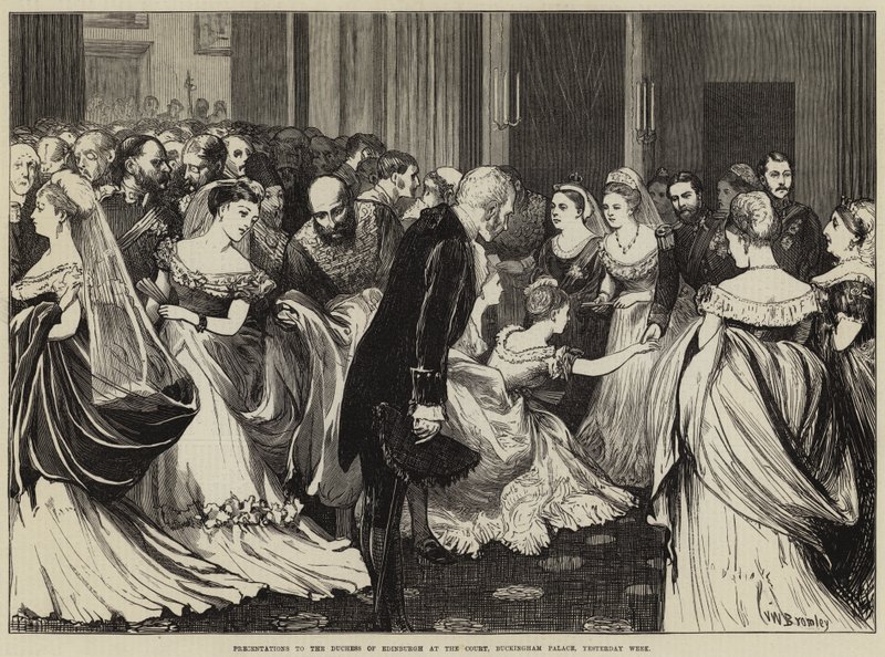 Præsentationer til hertuginden af Edinburgh ved hoffet, Buckingham Palace, Yesterday Week af Valentine Walter Lewis Bromley