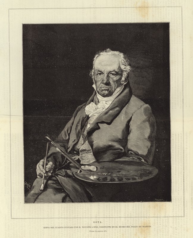 Goya af Vicente Lopez y Portana