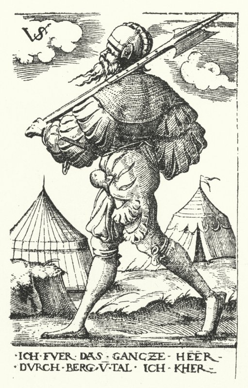 Landsknecht af Virgilius the elder Solis